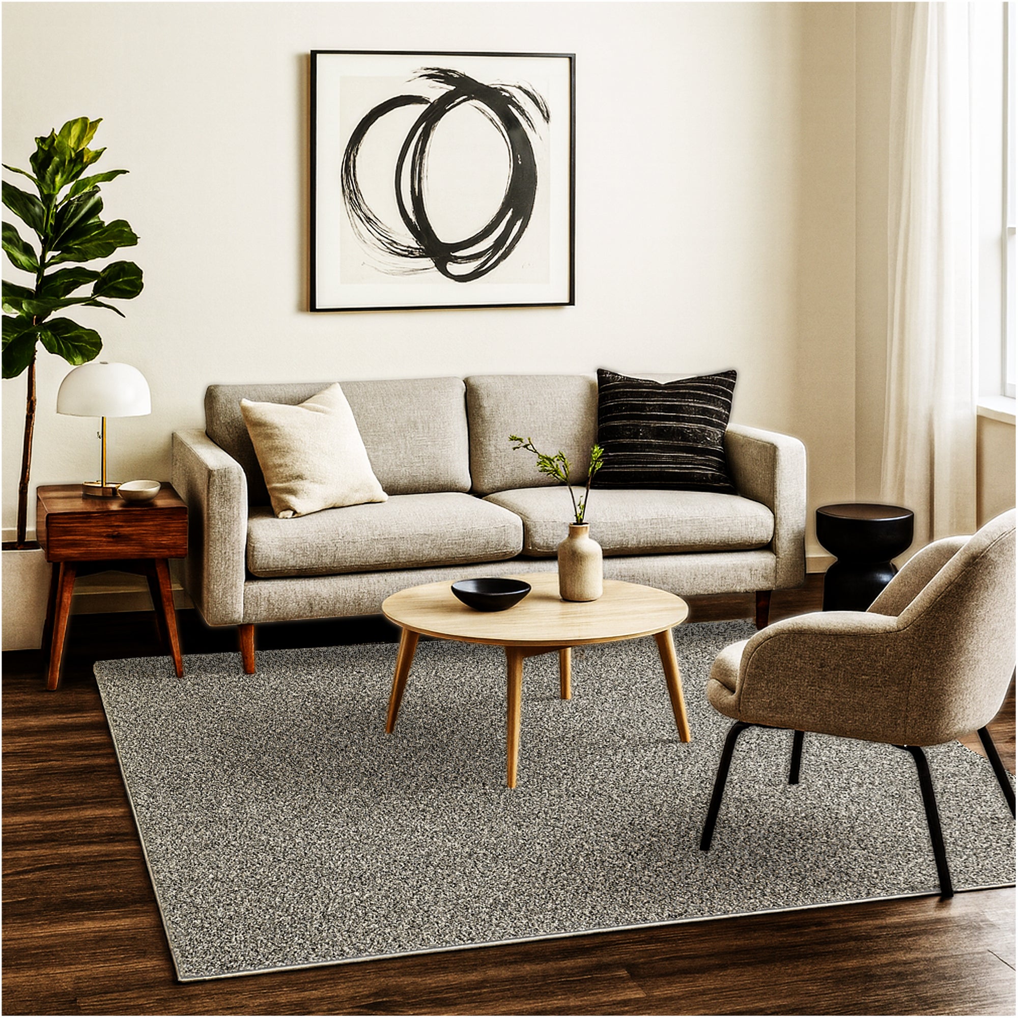 Toast of the Town Plush Frieze Area Rug