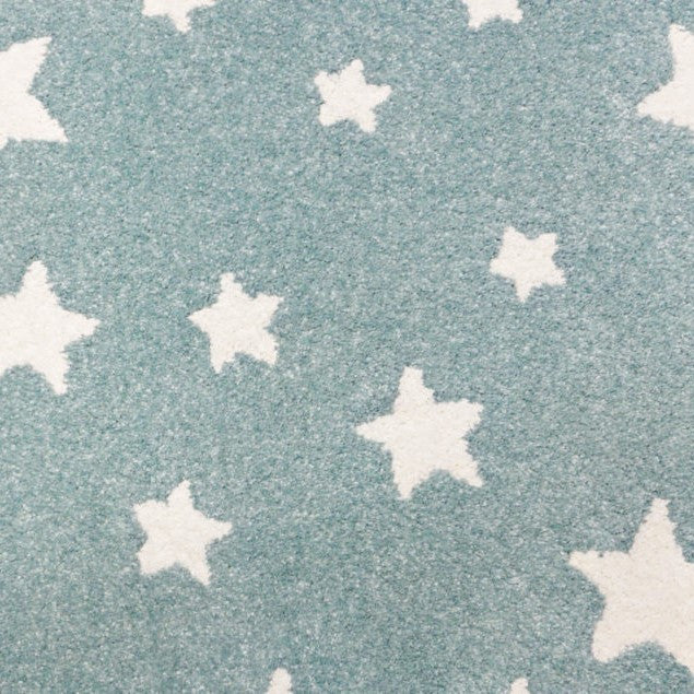 Kids Star Pattern Area Rug – Festival Collection by Kane Carpet | Multiple Sizes & Colors - Sample