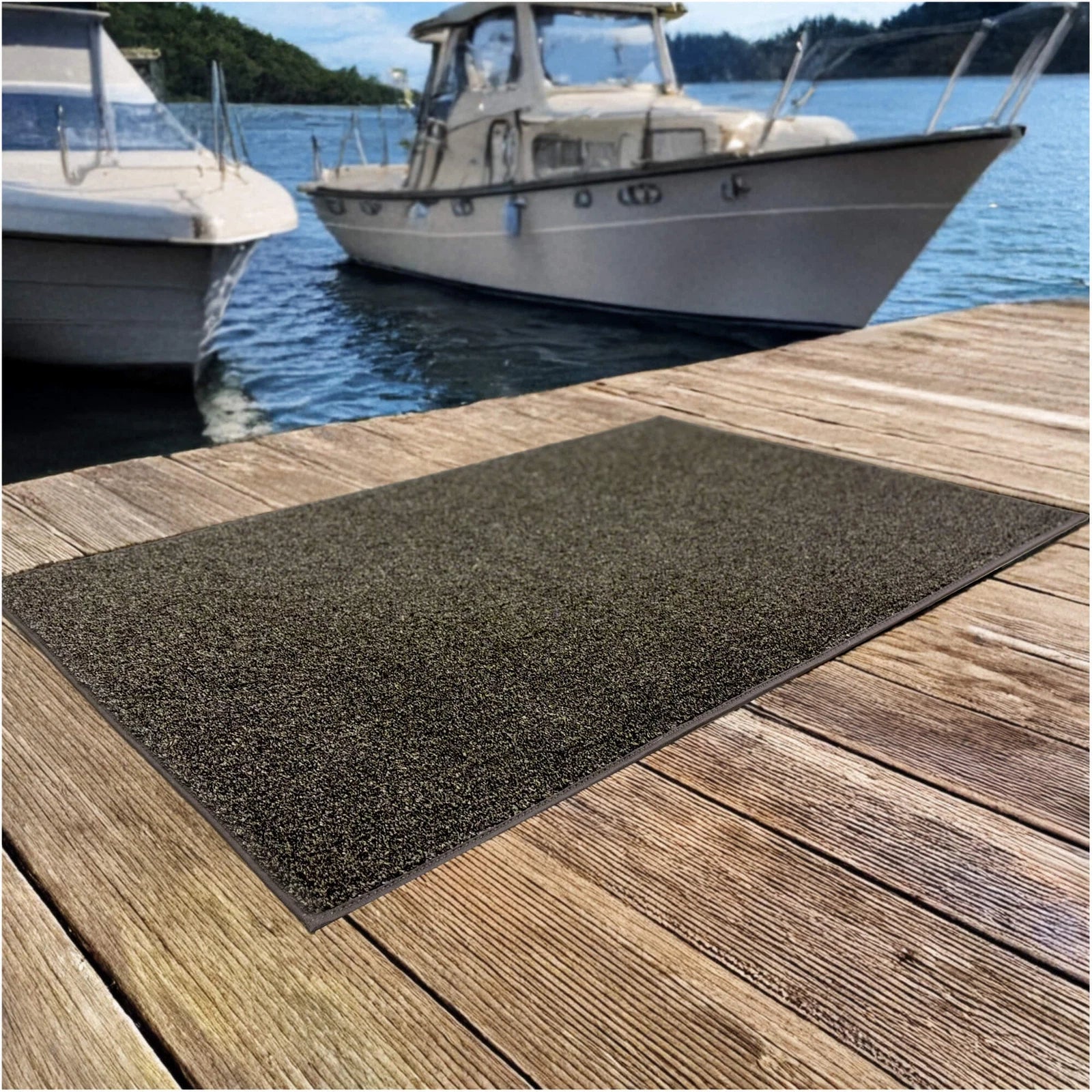 Cabana Tweed Artificial Grass Turf Rug – 3/8” Thick Ultra Turf Carpet, Custom Size, 7 Colors