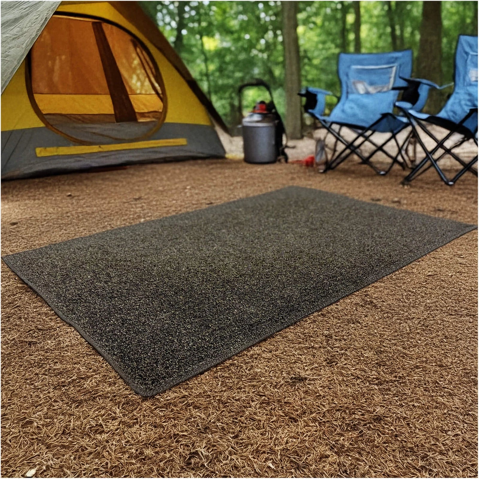 Cabana Tweed Artificial Grass Turf Rug – 3/8” Thick Ultra Turf Carpet, Custom Size, 7 Colors