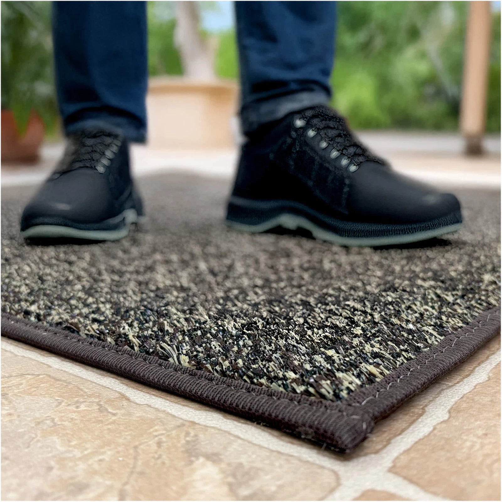 Cabana Tweed Artificial Grass Turf Rug – 3/8” Thick Ultra Turf Carpet, Custom Size, 7 Colors