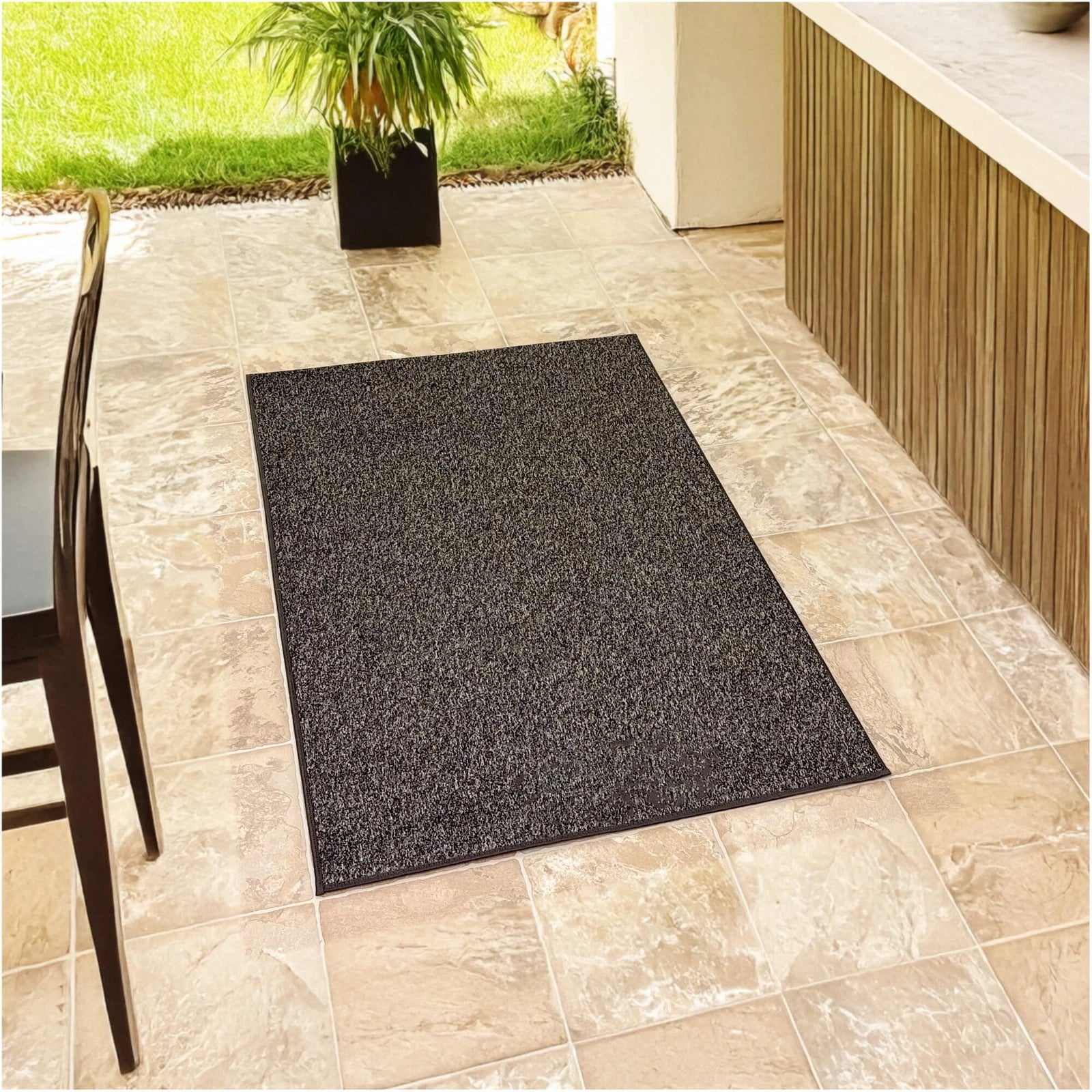 Cabana Tweed Artificial Grass Turf Rug – 3/8” Thick Ultra Turf Carpet, Custom Size, 7 Colors