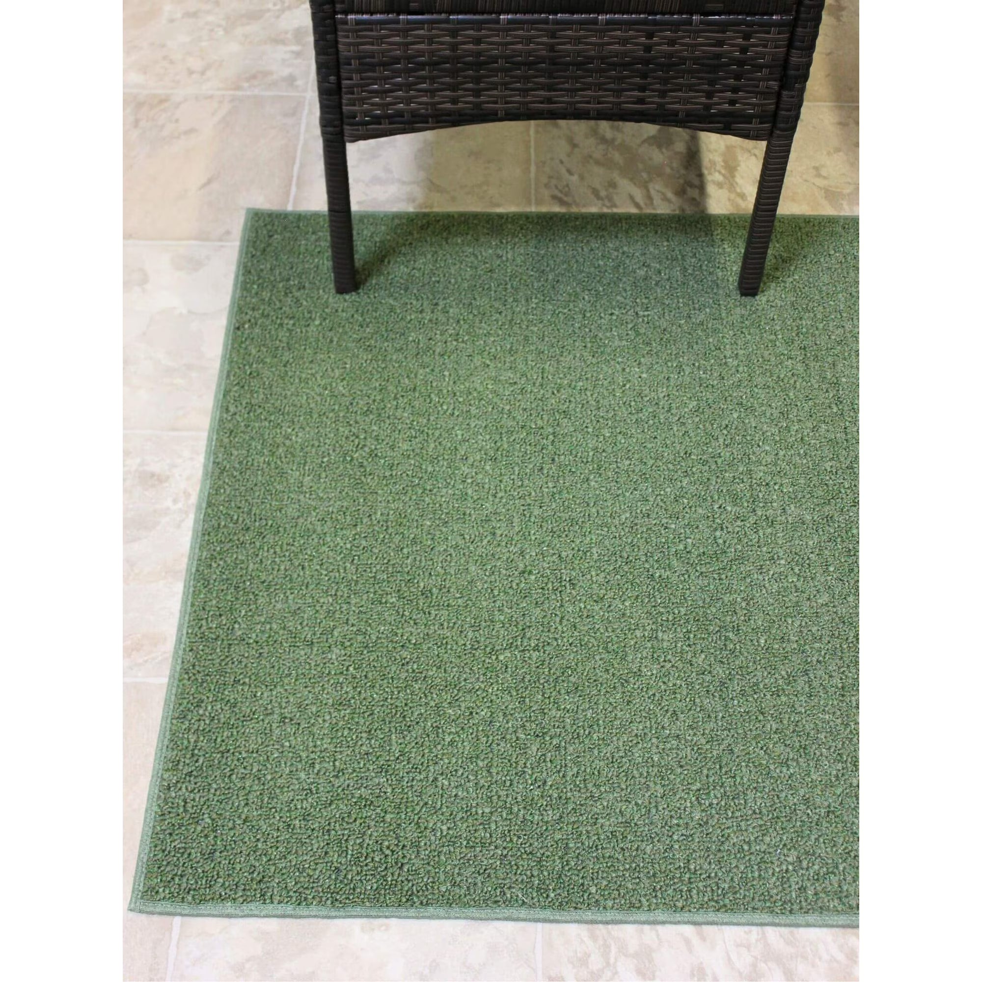 Garden Escape Indoor/Outdoor Area Rug with Premium Bound Edges – 6 Colors