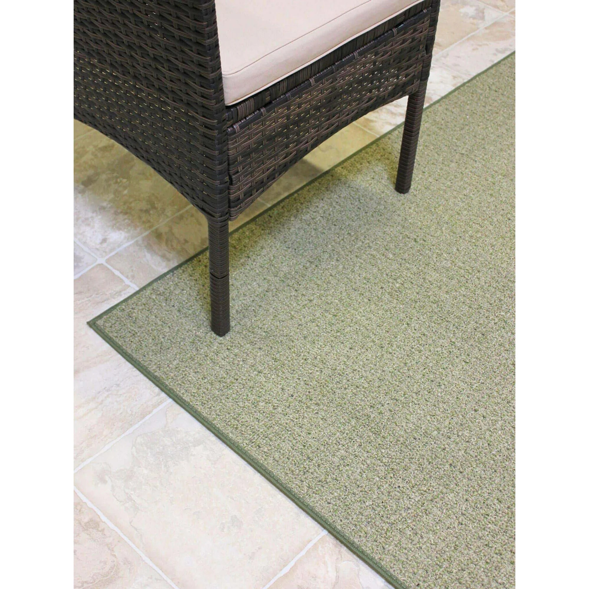 Garden Escape Indoor/Outdoor Area Rug with Premium Bound Edges – 6 Colors