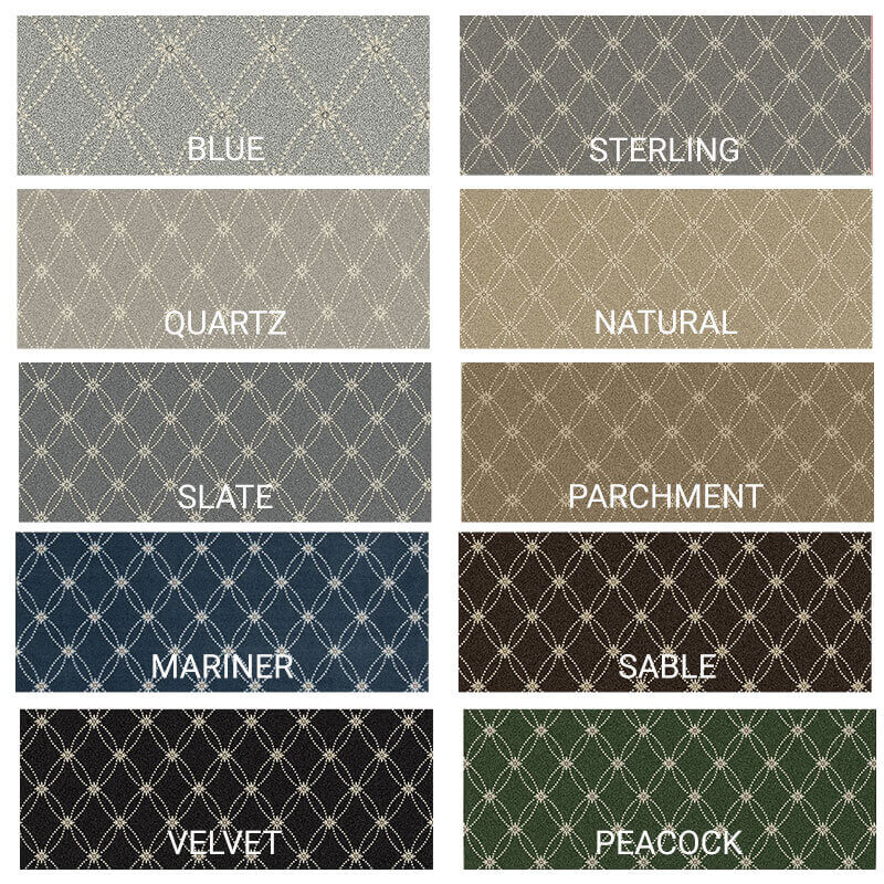 Milliken Charthouse Pattern Indoor Area Rug – 40 oz Cut Pile, Custom Sizes & Colors