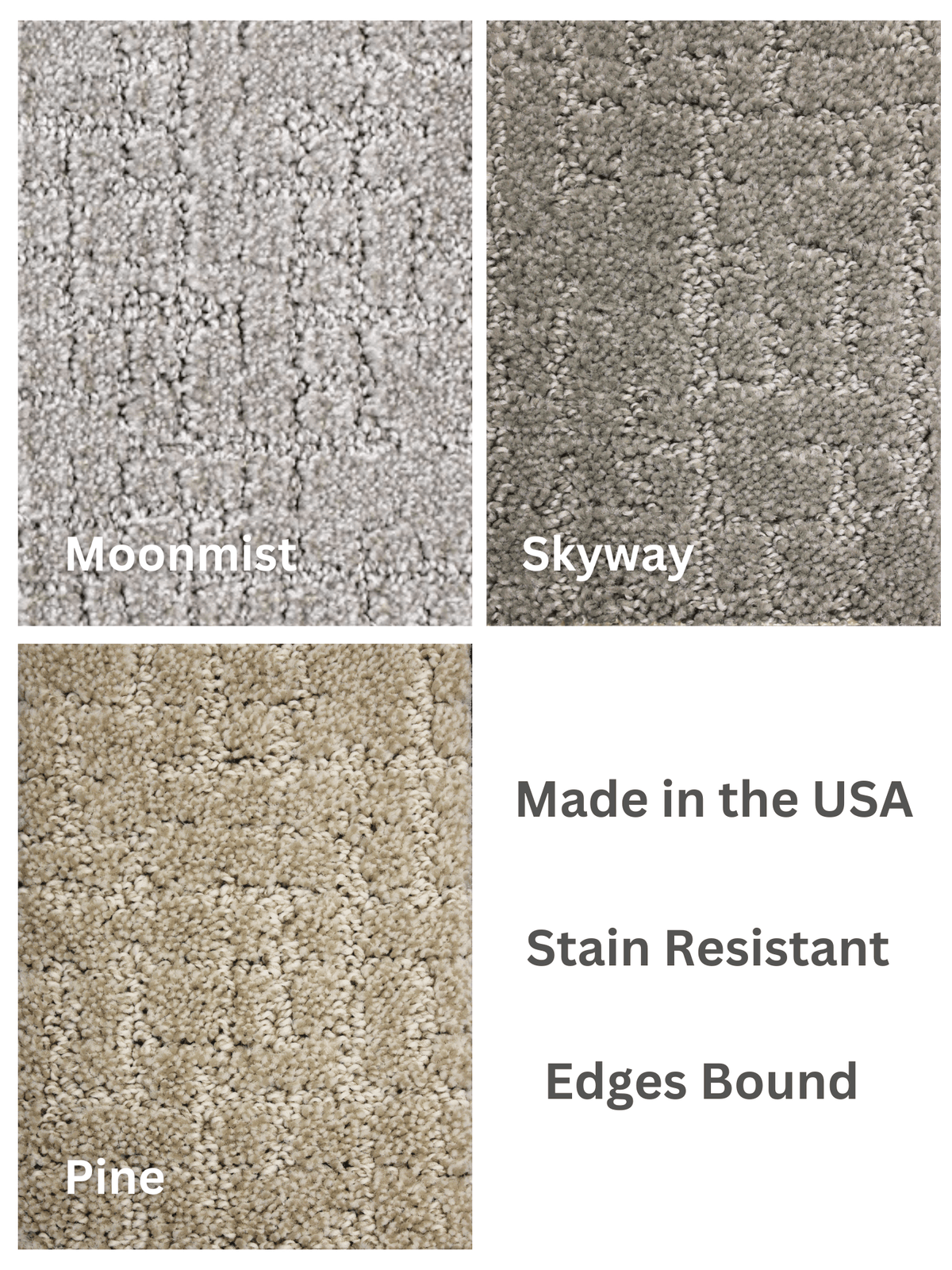 Modern Edge Cut & Loop Indoor Area Rug – Custom Sizes