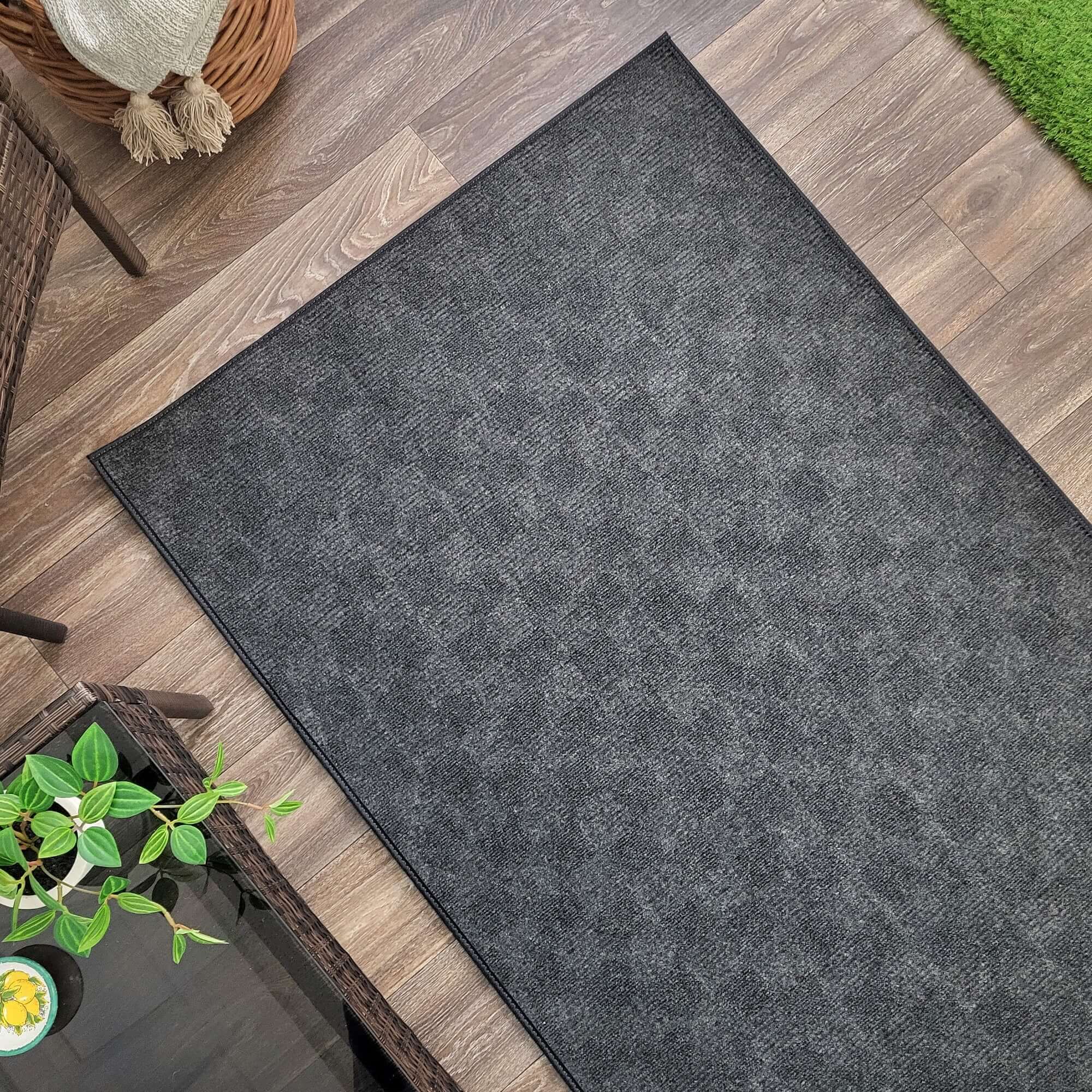 Patchwork Indoor Outdoor Area Rug – Recycled PET, Custom Size