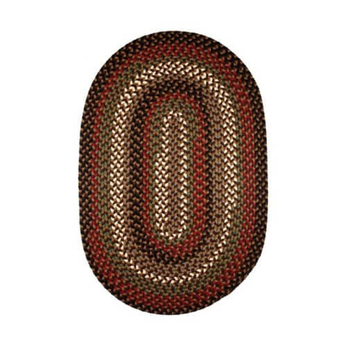 Rhody Brown Fudge Braided Area Rug | Rhody Brown Fudge Braided Area Rugs | Multi Color, Braided Rug, Mayflower MF-33