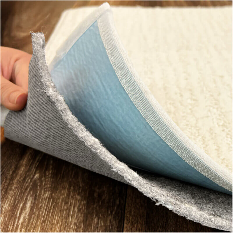 Duo Lock Felt and Rubber Non Slip Area Rug Pad | 1/4" Thick Felt Rubber Non Slip Area Rug Pad