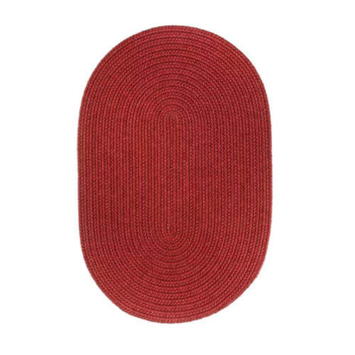 Rhody Scarlet Braided Area Rug