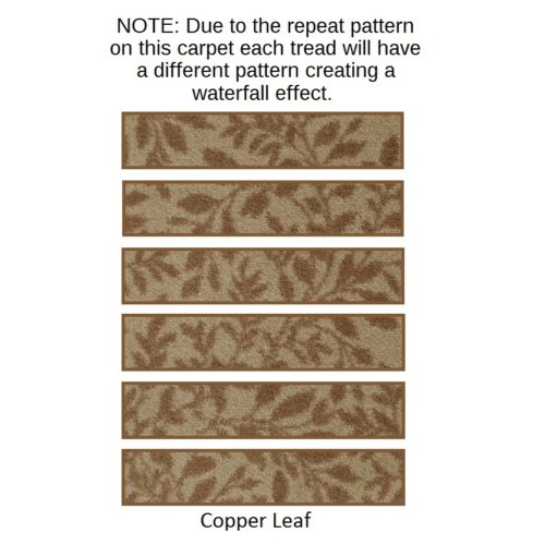 hidden trail copper leaf rug