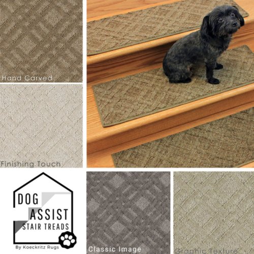 Interweave DOG ASSIST Carpet Stair Treads 8x24