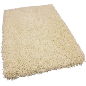 Kane Carpet Candy Shag Ultra Soft Indoor Area Rug Collection Coconut Creme