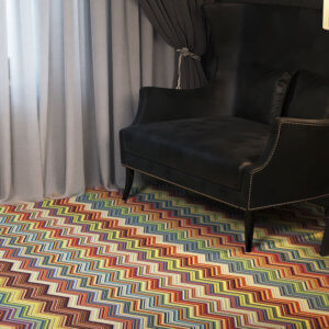 Kane Carpet Motivo Indoor Area Rug Art Deco Collection - Room