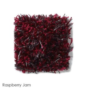 Tuftex Swag 75 oz Super Thick Shag Indoor Area Rug Collection Raspberry jam