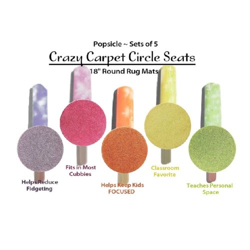 Children's Crazy Carpet Circle Seats Popsicle Set 5