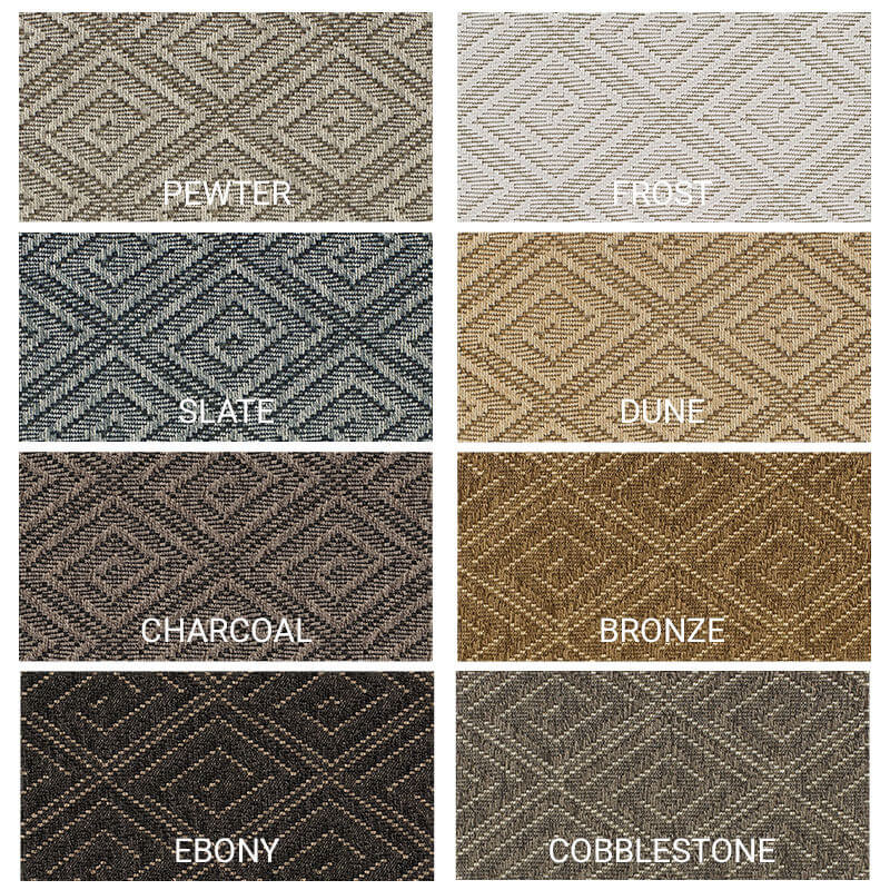 Curacao Custom Cut Indoor Outdoor Collection - 8 Colors Available