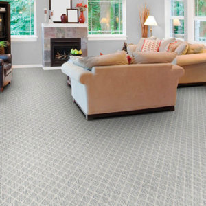 Brookhaven Diamond Pattern Indoor Area Rug Collection - Room
