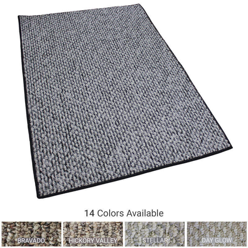 Loop Pile Carpet Cheap Striped Carpets Hardwearing Felt Back Carpet Berber Loop 