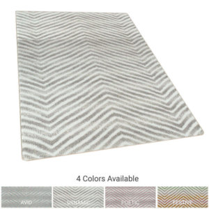Biscayne Chevron Pattern Luxury Area Rug Festival Collection - 4 colors available