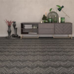 Wow Chevron Pattern Luxury Area Rug Festival Collection - Room