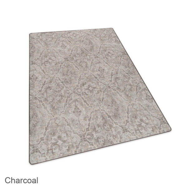 Milliken Artful Legacy Pattern Indoor Area Rug Collection Charcoal