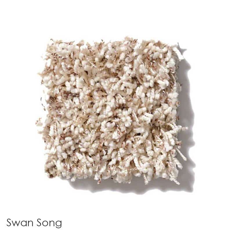 Uptown Girl Berber Tweed Indoor Shag Carpet Area Rug Collection Swan Song