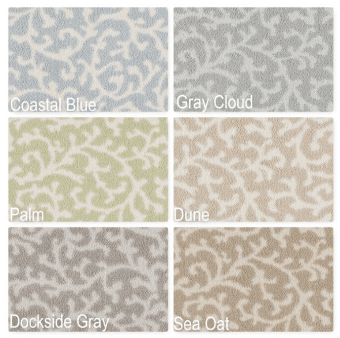 Milliken Coral Springs Pattern Indoor Area Rug Collection | 3/8" Thick 40 oz Cut Pile Multiple Colors | Customize Your Size