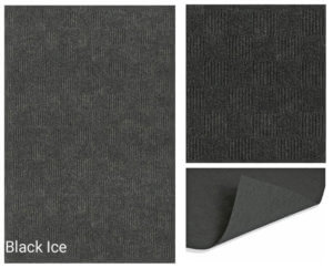Patchwork Indoor - Outdoor Unbound Area Rugs - Black Ice