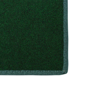 Valdosta Indoor-Outdoor Durable & Soft Carpet Area Rug | Green Binding