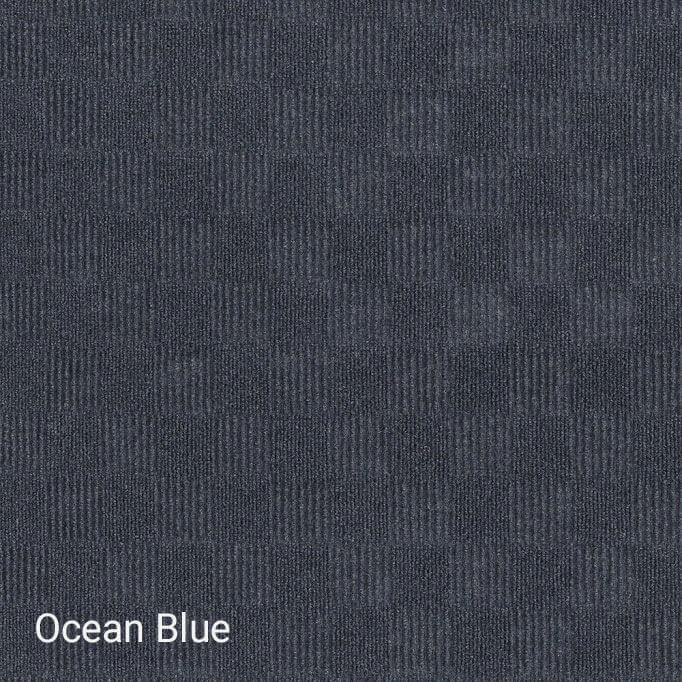 Patchwork Indoor - Outdoor Unbound Area Rugs - Ocean Blue Swatch