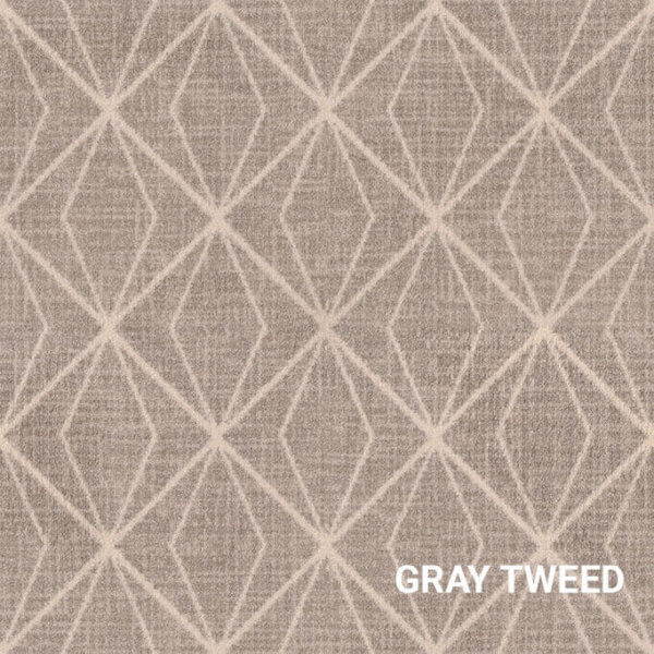 Gray Tweed Milliken Subtle Solitaire