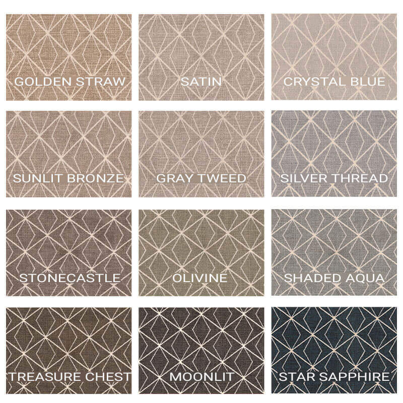 Milliken Subtle Solitaire Indoor Area Rug Collection - 12 Colors Available