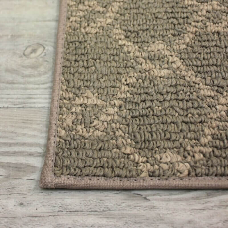 Parterre Barnsley Brown Indoor Berber Link Pattern Area Rug | 30 oz Synthetic Fiber | Customizable Sizes and Shapes