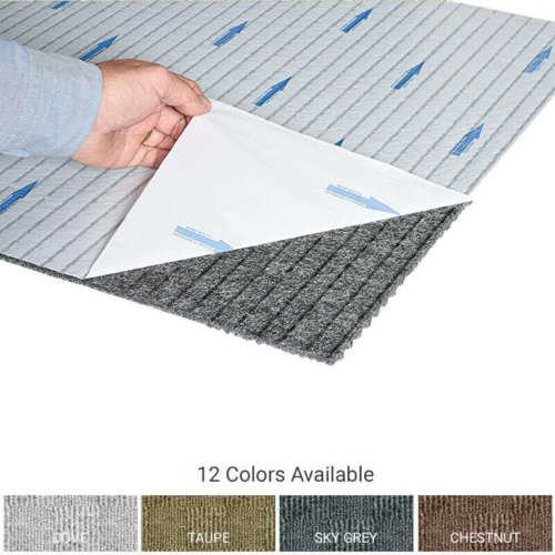Crochet Peel and Stick Indoor Outdoor Carpet Tile