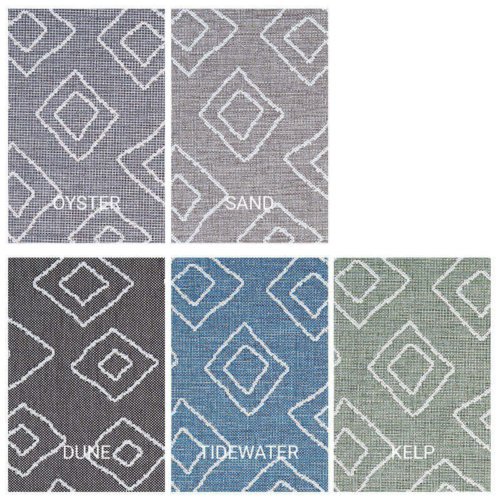 Hana Bay Custom Cut Indoor Outdoor Area Rug Collection - 5 Colors Available