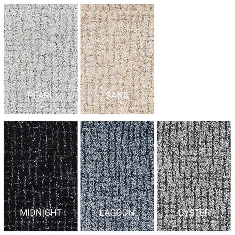 Lake Powell Custom Cut Contemporary Indoor Area Rug Collection - 5 Colors Available