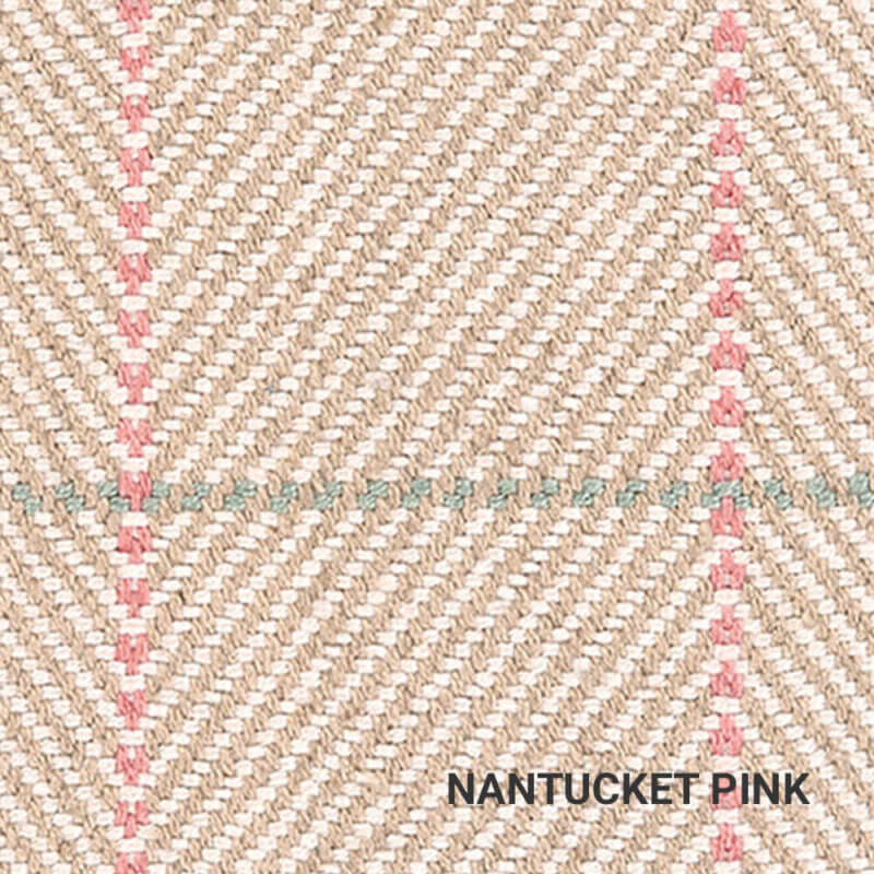 Nantucket Pink Goose Rocks Casual Plaid Area Rug