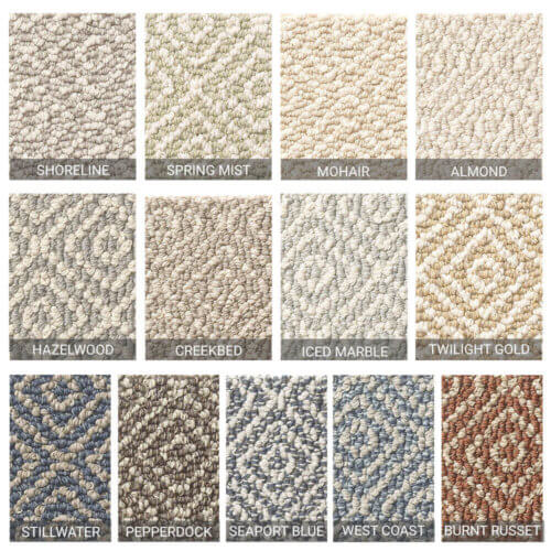 Stroll Custom Cut Indoor Carpet Area Rug Collection - 13 Colors Available