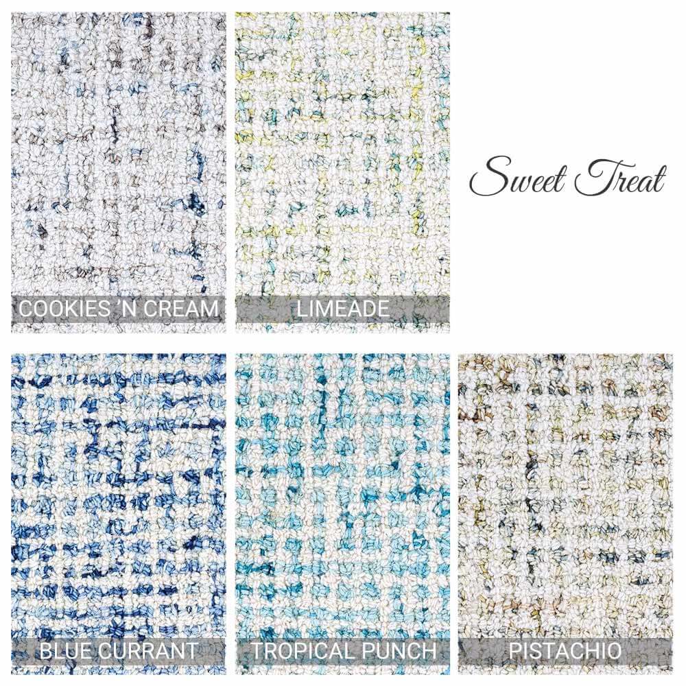 Sweet Treat Wool Area Rug Collection - 5 Colors Available