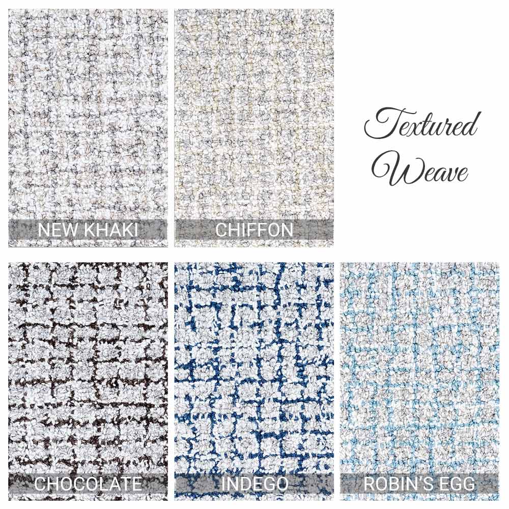 Textured Weave Area Rug Collection - 5 colors available