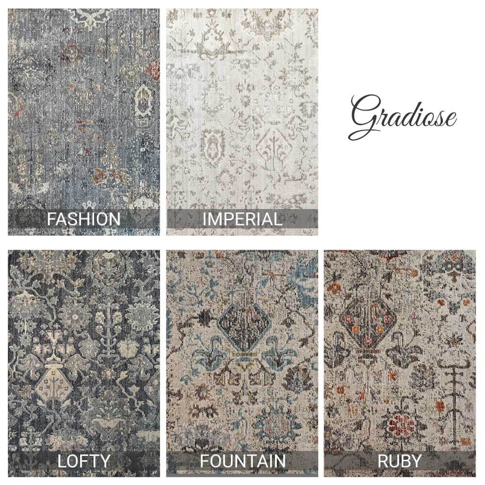 Grandiose Indoor Area Rug Collection - 5 Colors available