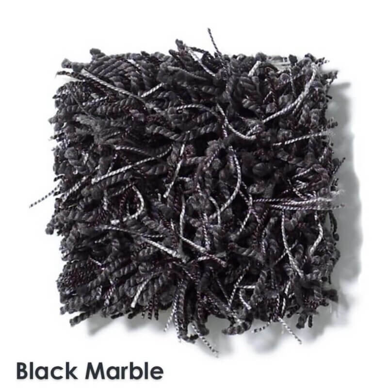 Bling Super Shaggy Area Rug | Luxurious Marble, 1.5" Thick, 68 oz